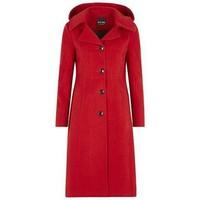 De La Creme Anastasia-Womens Winter Cashmere Hooded Coat women\'s Jacket in brown