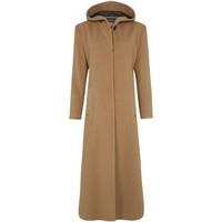 De La Creme Womens Hooded Cashmere Wool Winter Long Winter Coat women\'s Jacket in BEIGE