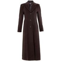 De La Creme Womens Long Smart Coat women\'s Coat in brown