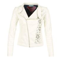 Desigual CORETESO women\'s Leather jacket in white