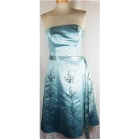 Debut at Debenhams size 8 aqua bridesmaid dress