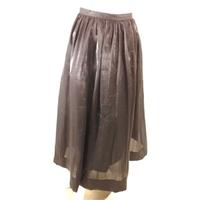 debut size 12 black sheen full skirt