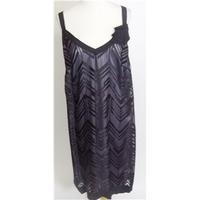 Debenhams Debut Sleeveless Black Dress Size 14 Viscose & Silk