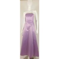 Debut At Debenhams, Size 10 Fitted Bodice Lilac satin Evening Dress