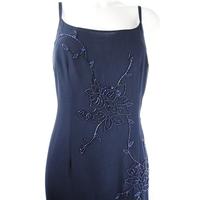 debut size 14 blue full length dress