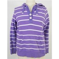 Debenhams: Maine New England Purple & White Stripe Hoodie Size: 14