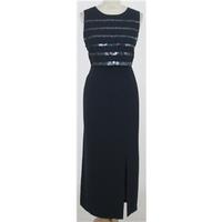 Debut size 14 navy blue long evening dress