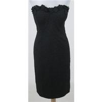 debenhams size 12 black strapless evening dress