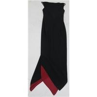 Debenhams: Size 8: Black & red evening dress
