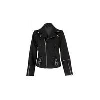 detachable sleeves biker jacket size m