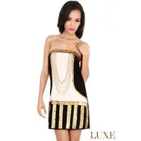 Decadent Flapper Dress - BLACK