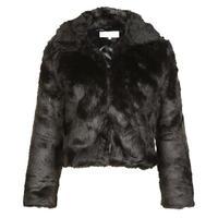 DESIGNER DUCHESS Dallas Faux Fur Bomber Jacket