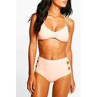 De Janeiro Mix And Match Cut Out Bikini Brief - orange