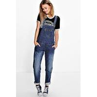 Denim Dungarees - mid blue