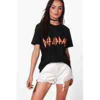 def leppard oversized band tee multi