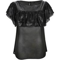 denny rose 73dr14000 blusa women black womens t shirt in black