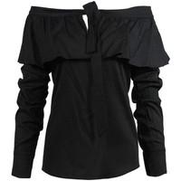 denny rose 73dr14002 shirt women black womens shirt in black