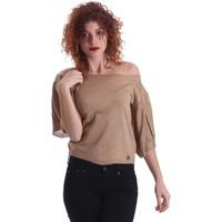 denny rose 64dr25003 t shirt women gold womens cardigans in gold