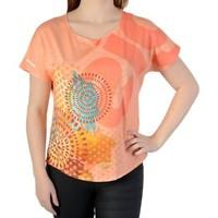 Desigual T-Shirt 60T2SD4 7056 Orange women\'s T shirt in orange