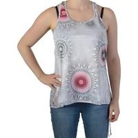 Desigual Debardeur 67T2SB8 Blanco 1000 women\'s Vest top in white