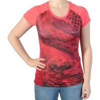 desigual t shirt 67t2sa3 purpura 3052 womens t shirt in red