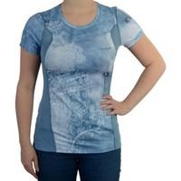 desigual t shirt short sleeve jeans womens t shirt in blue