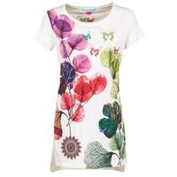 desigual tadar womens tunic dress in white