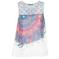 desigual telemino womens vest top in white