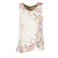 desigual rominessa womens vest top in white