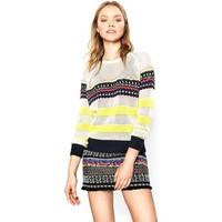 desigual 72j2wk9 jumper women yellow womens sweater in yellow