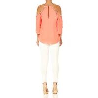 delaney coral embellished strappy vest top