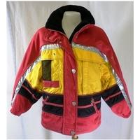 Descente - Size 40 - Red/Yellow/Black/Silver - Ski Suit