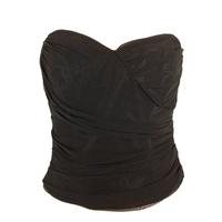 debut size10 black ruched bustier formal evening party