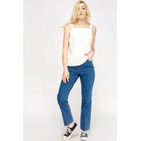 Denim Blue Straight Leg Jeans