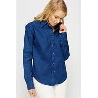 denim blue shirt