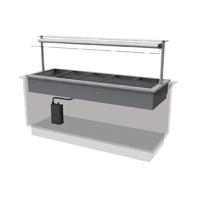 designline drop in dry heat bain marie hbm5