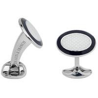 deakin francis cufflinks black and white enamel