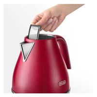 delonghi kboe3001 rd icona elements cordless jug kettle in red 1 7l 3