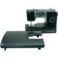 Denim sewing machine Toyota Nähmaschinen SUPERJ15PE Feeder bed, Leather mode Black