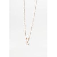 Delicate Initial Necklace, WHITE