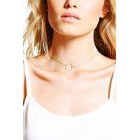 Delicate Ring Choker - gold