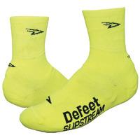 defeet slipstream shoe covers neon yellow sm