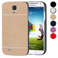 DF Luxury High Quality Solid Color Brushed Aluminium Hard Case for Samsung S4 I9500 (Assorted Color)