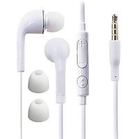 DF White Blue Plate 3.5mm In-ear Earphone with Line Control for Samsung S4/S5 All Andriod Phones