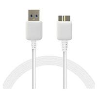 DF White Micro USB 3.0 Data Charger Cable for Samsung S5/NOTE3(1M)