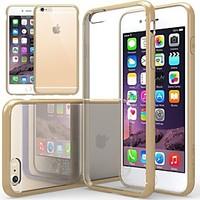 DF Luxurious Cushion Clear Back Cover with Silicone Bumper for iPhone 6(Assorted Color)