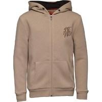 DFND London Boys Fox Zip up Hoody Taupe