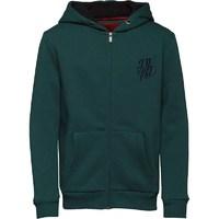 DFND London Boys Fox Zip up Hoody Forrest Green