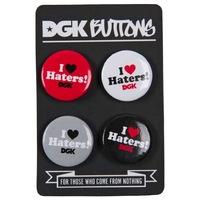 DGK Haters (4pk) Buttons