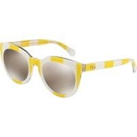 D&G DG4249 30255A (stripe yellow-white/light brown mirror gold)